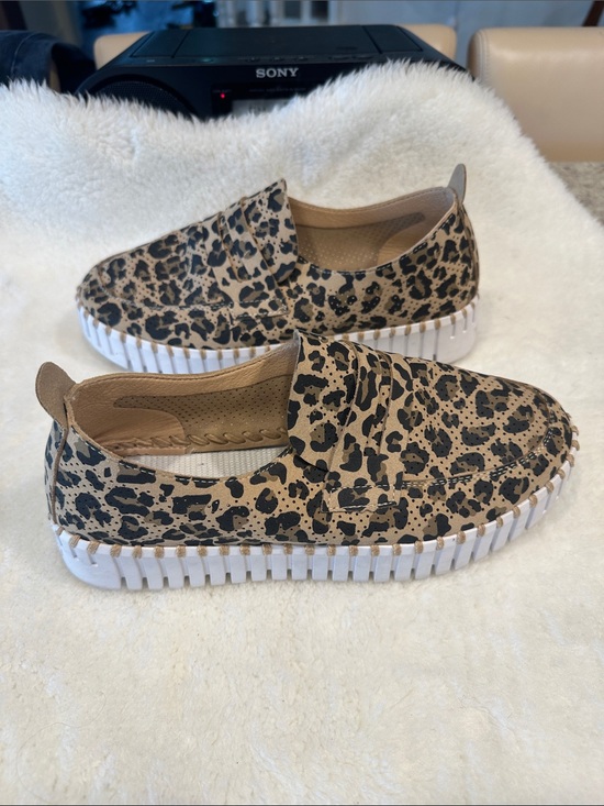 Ilse Jacobsen Shoes - Leopard Print Slip‑On Sneakers for Women - Tan/Black by Ilse Jacobsen